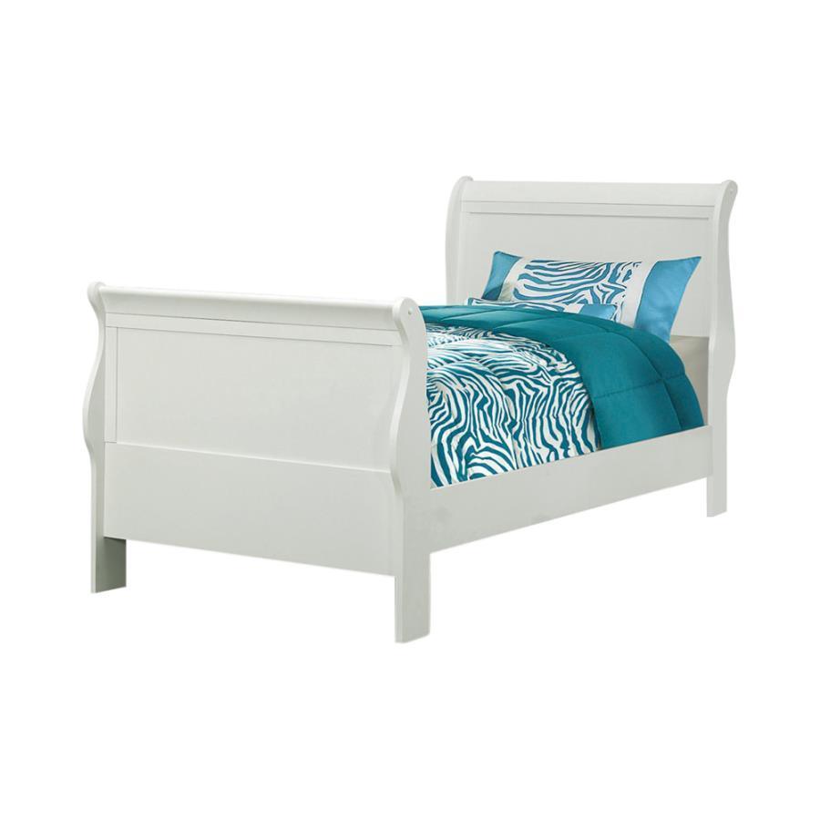 Louis Philippe Bedroom Set with Sleigh Headboard Twin Coaster FredCo