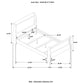 Louis Philippe Bedroom Set with Sleigh Headboard Twin Coaster FredCo