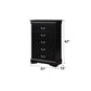 Louis Philippe Black Finish 4PCS Bedroom Set(E. King) FredCo