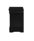 Louis Philippe Black Finish 4PCS Bedroom Set (Twin Bed, No Mirror) FredCo