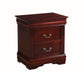 Louis Philippe Cherry Finish 4PCS Bedroom Set ( Twin Bed) FredCo