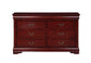 Louis Philippe Cherry Finish 4PCS Bedroom Set ( Twin Bed) FredCo