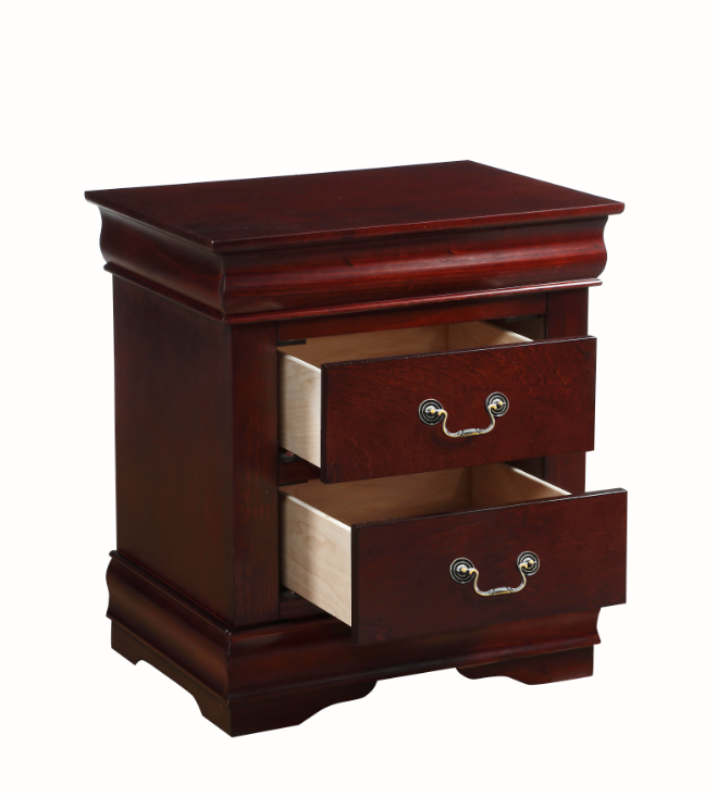 Louis Philippe Cherry Finish Nightstand FredCo