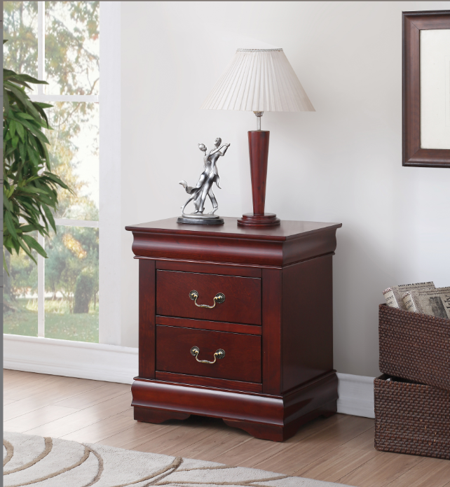Louis Philippe Cherry Finish Nightstand FredCo