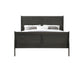 Louis Philippe Dark Gray Finish 2PCS Bedroom Set (E. King) FredCo