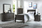 Louis Philippe Dark Gray Finish 2PCS Bedroom Set (E. King) FredCo