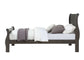 Louis Philippe Dark Gray Finish 4 PCS Bedroom Set (E. King) FredCo