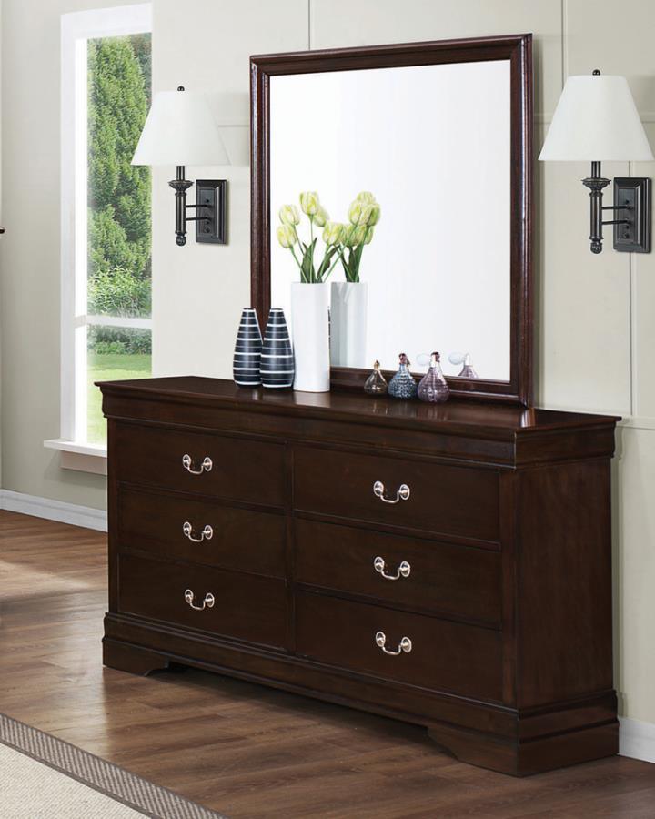 Louis Philippe Panel Bedroom Set with High Headboard Coaster Twin, 5 Piece FredCo