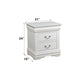Louis Philippe White Finish 2PCS Bedroom Set (E. King) FredCo
