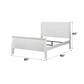 Louis Philippe White Finish 2PCS Bedroom Set (E. King) FredCo