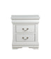Louis Philippe White Finish 2PCS Bedroom Set (E. King) FredCo