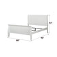 Louis Philippe White Finish 4 PCS Bedroom Set (E. King) FredCo