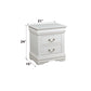 Louis Philippe White Finish 4 PCS Bedroom Set (E. King) FredCo
