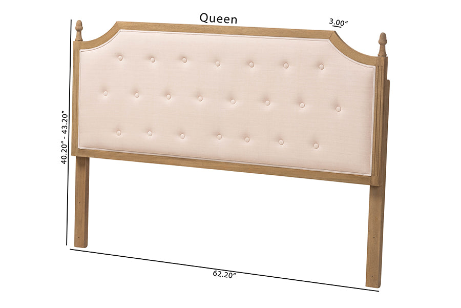 Lourdes Queen Upholstered Headboard FredCo