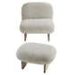 Loyal Boucle Fabric Accent Chair and Ottoman Set by Modway FredCo