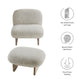 Loyal Boucle Fabric Accent Chair and Ottoman Set by Modway FredCo