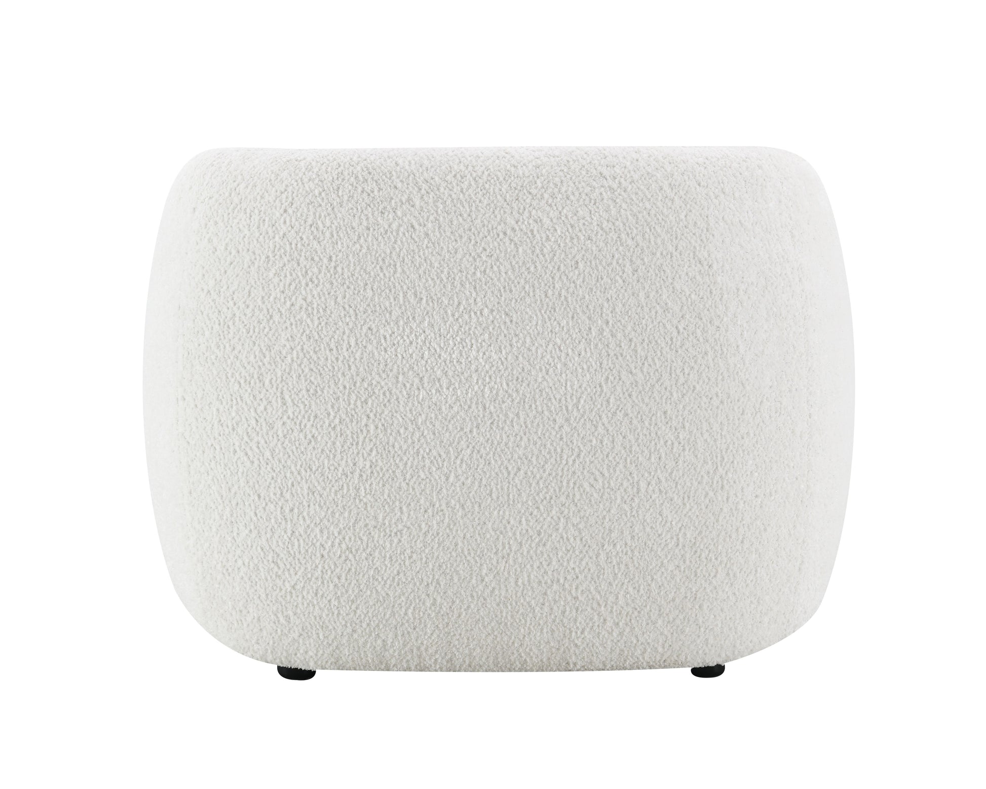 Lucifer White Shimmer Fabric Chair FredCo