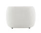 Lucifer White Shimmer Fabric Chair FredCo