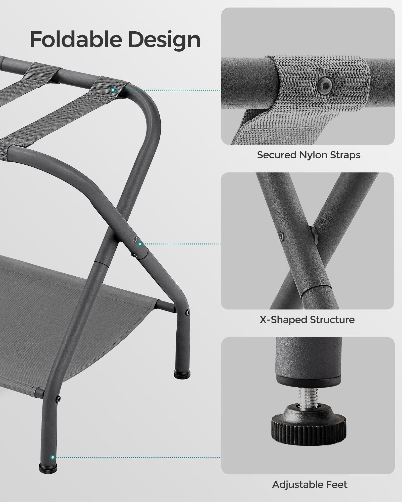 Luggage Rack Slate Gray FredCo