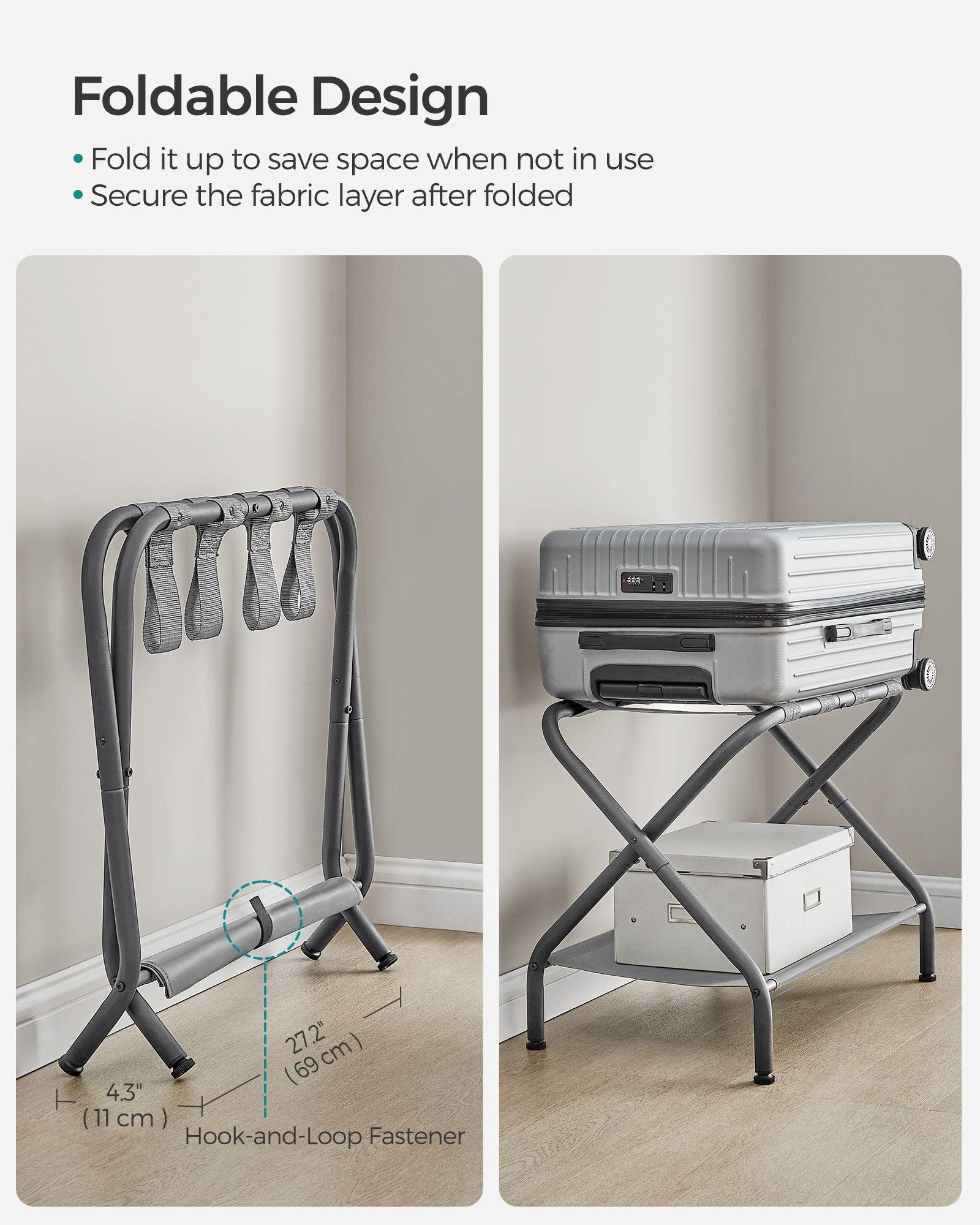 Luggage Rack Slate Gray FredCo
