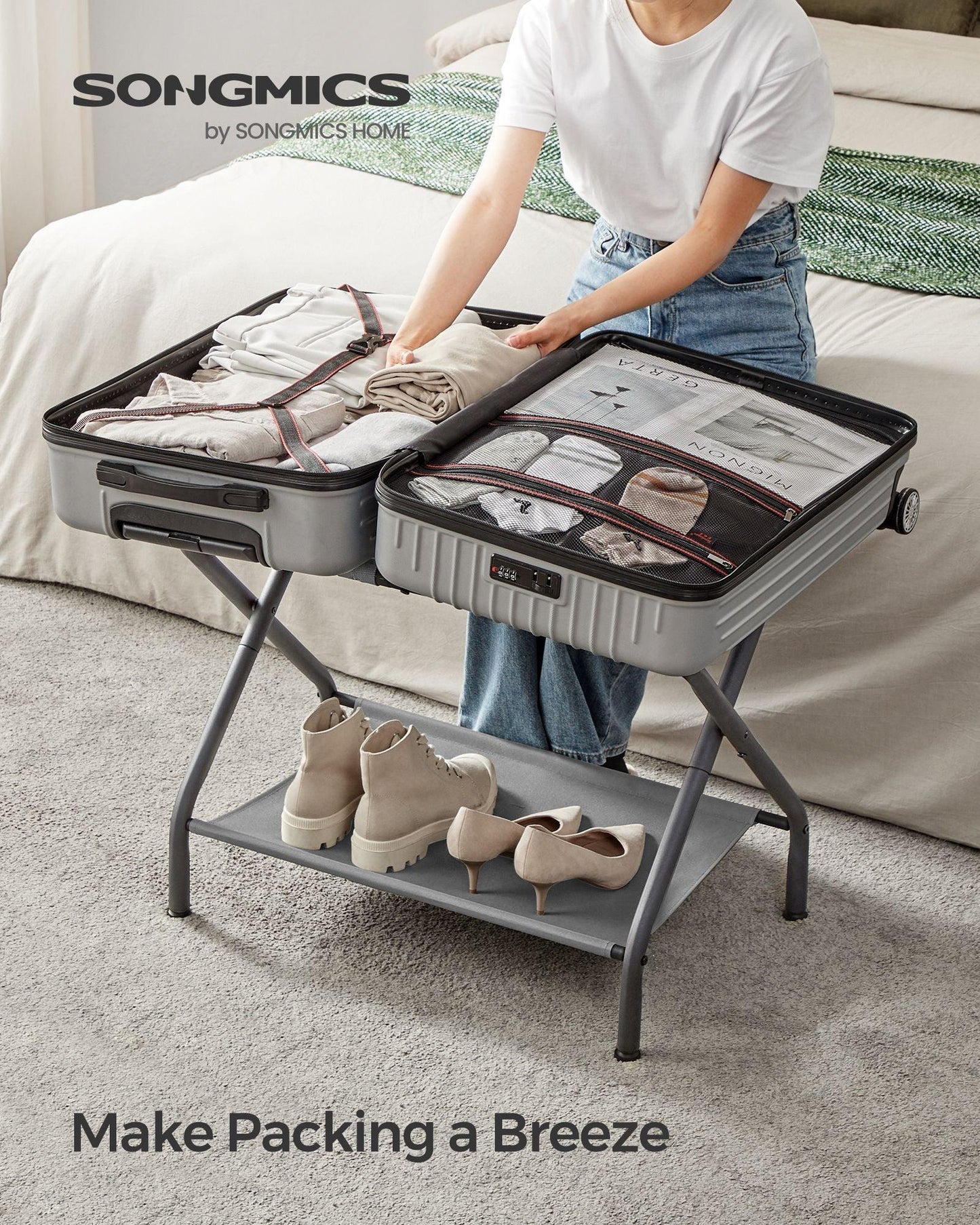 Luggage Rack Slate Gray FredCo