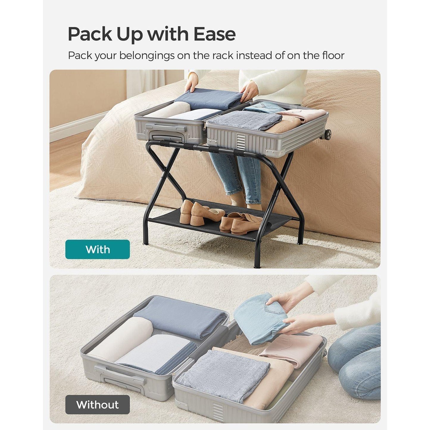 Luggage Racks Set of 2 FredCo