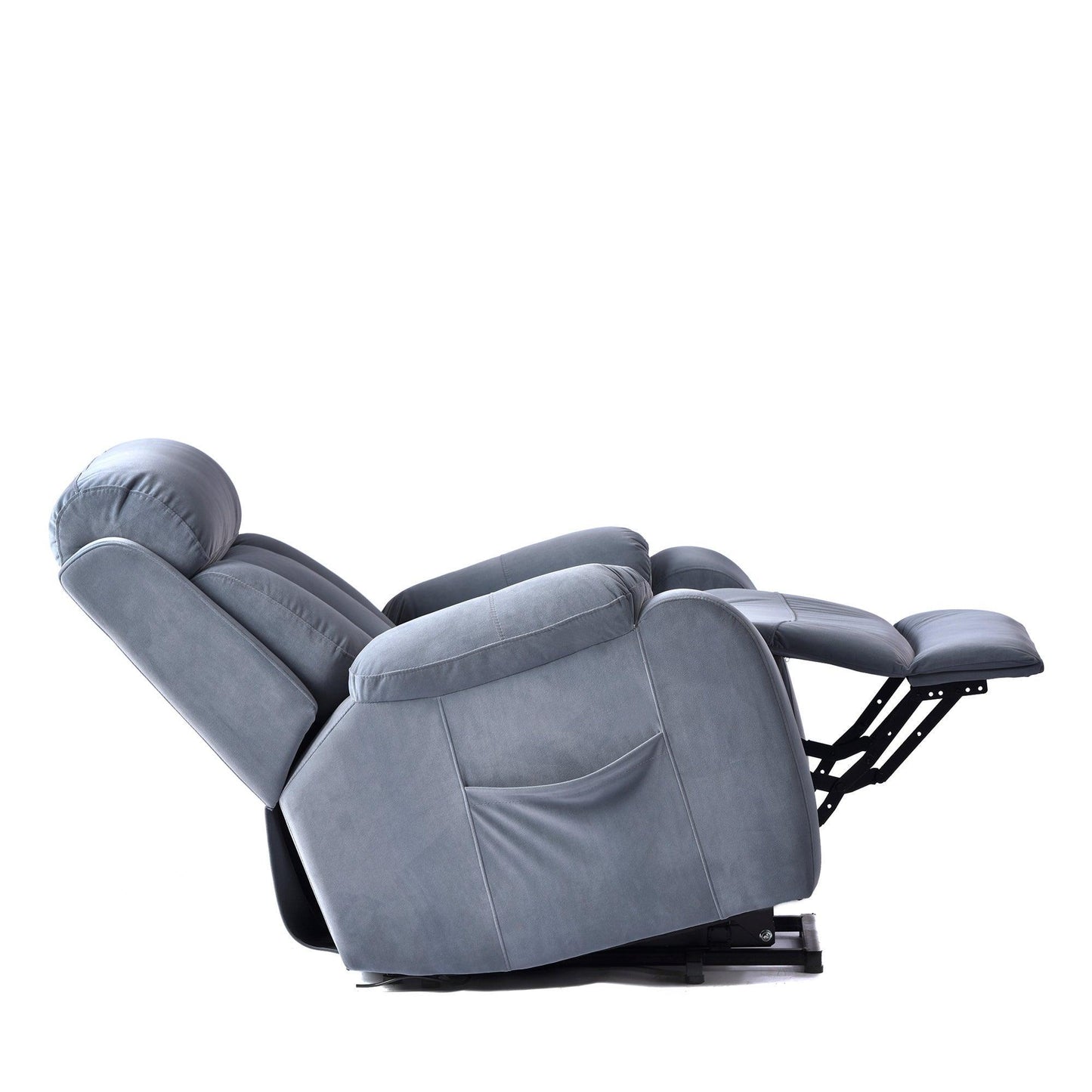 Luxury Lift Chair Recliner with Power Lift Assistance, Adjustable Angles, and Anti-Skid Stability, Light Blue FredCo