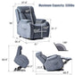 Luxury Lift Chair Recliner with Power Lift Assistance, Adjustable Angles, and Anti-Skid Stability, Light Blue FredCo