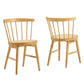 Lykke Curved Spindle Back Dining Chairs Set of 2 by Modway EEI-7350 FredCo