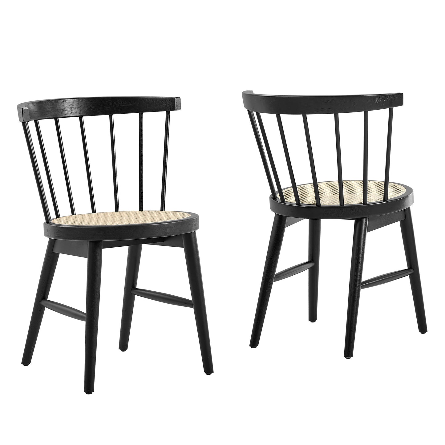 Lykke Curved Spindle Back Dining Chairs Set of 2 by Modway EEI-7350 FredCo