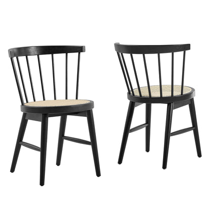 Lykke Curved Spindle Back Dining Chairs Set of 2 by Modway EEI-7350 FredCo