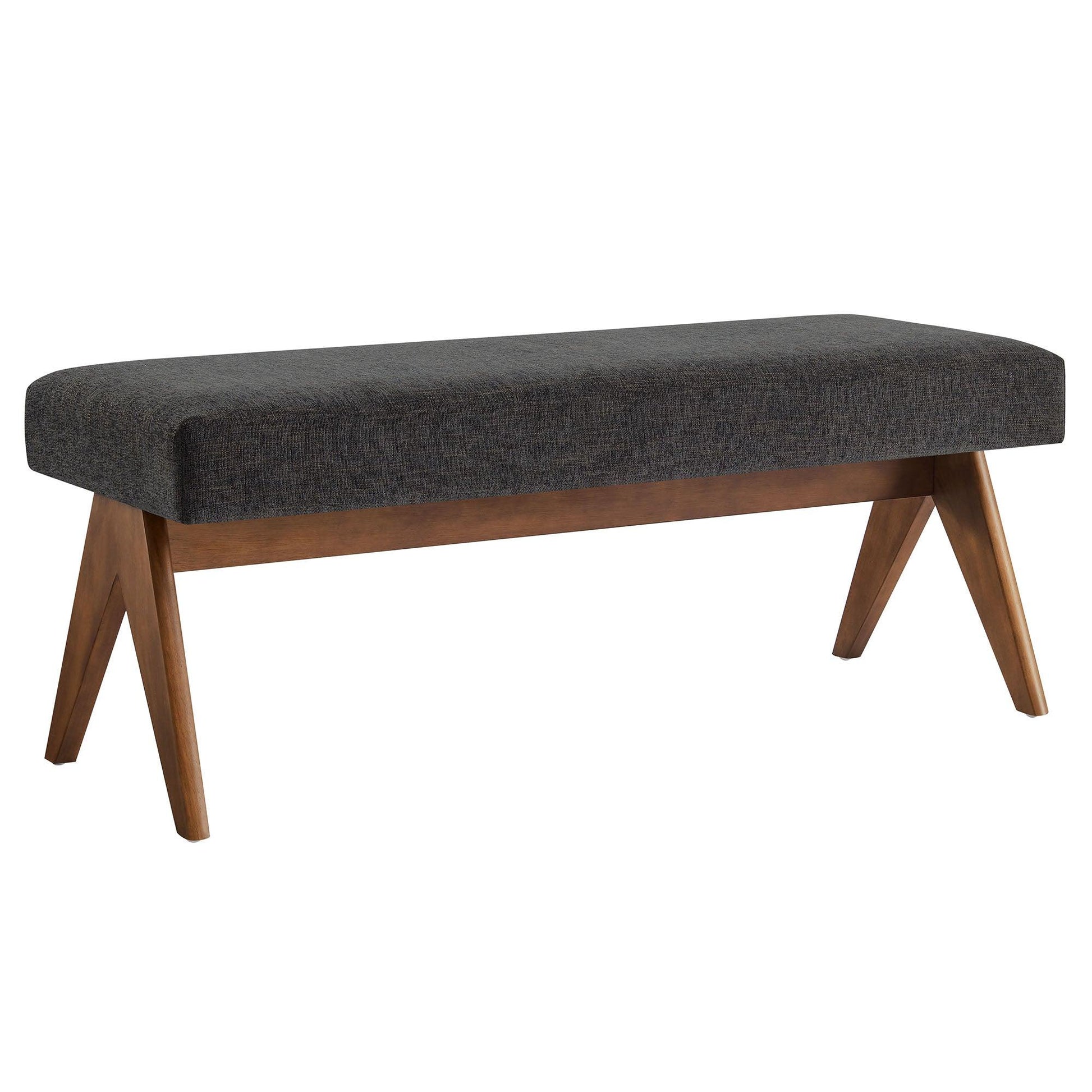 Lyra 47" Fabric Upholstered Bench by Modway FredCo