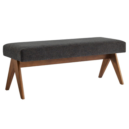 Lyra 47" Fabric Upholstered Bench by Modway FredCo
