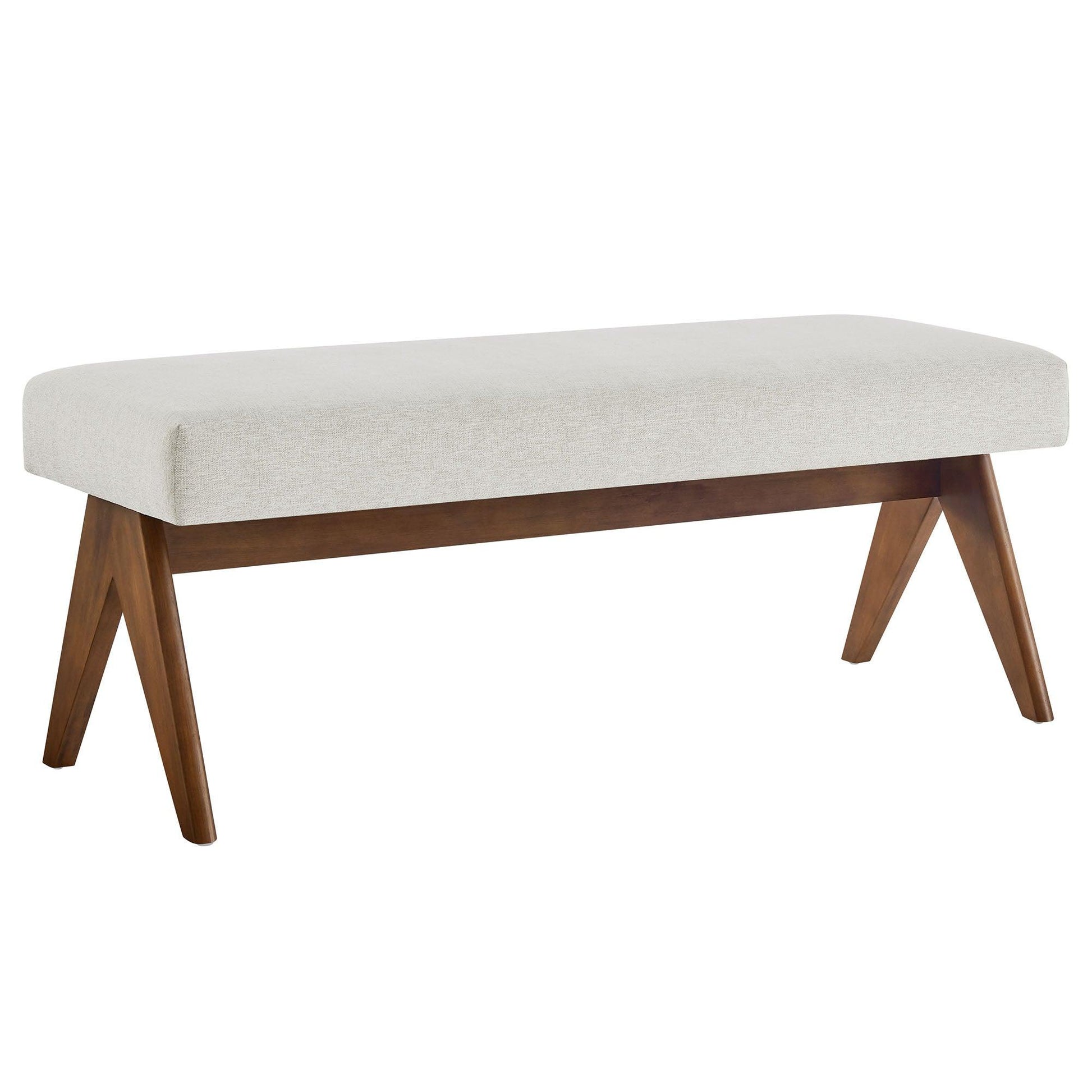 Lyra 47" Fabric Upholstered Bench by Modway FredCo
