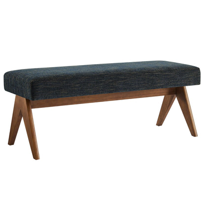 Lyra 47" Fabric Upholstered Bench by Modway FredCo