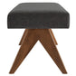 Lyra 47" Fabric Upholstered Bench by Modway FredCo