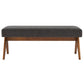 Lyra 47" Fabric Upholstered Bench by Modway FredCo