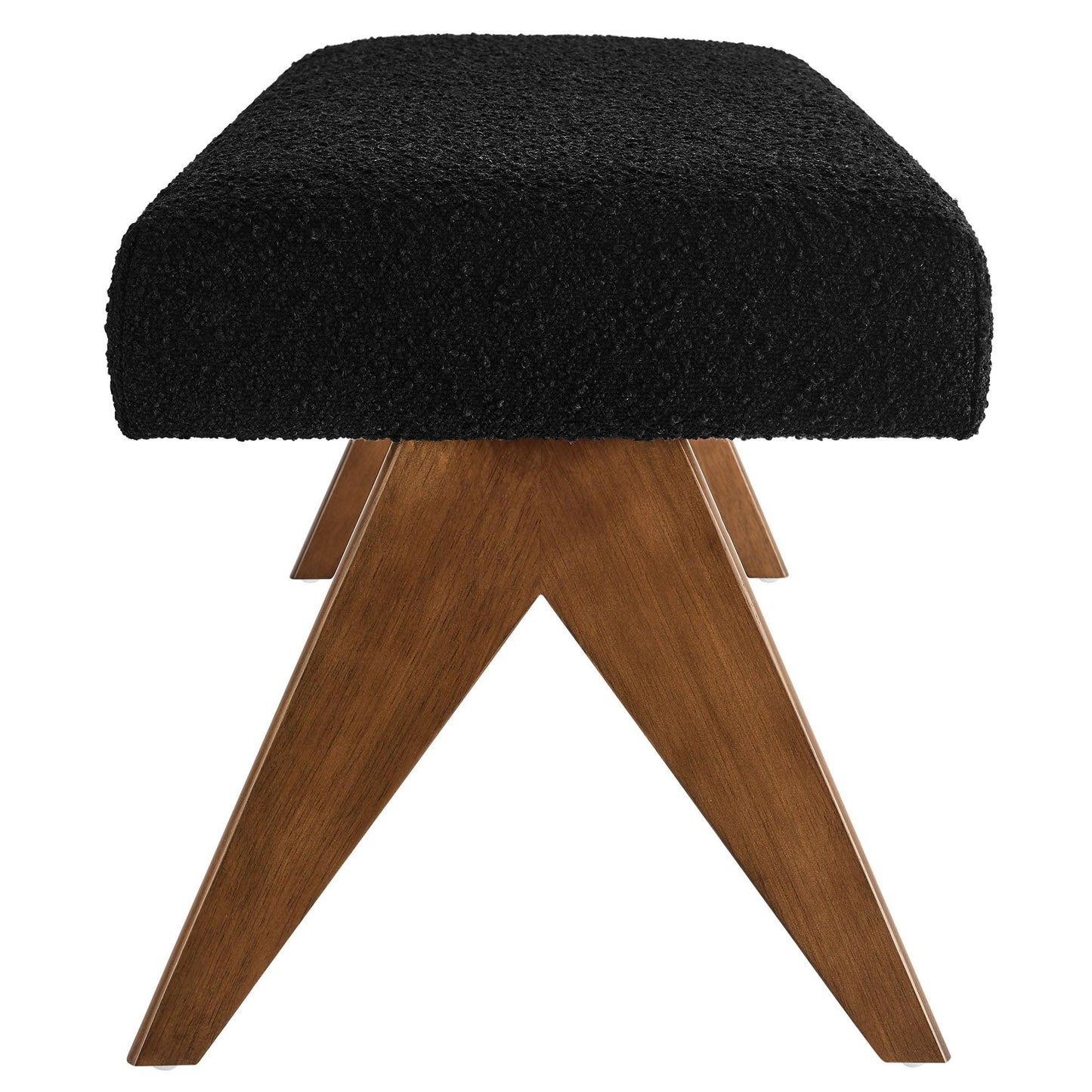 Lyra 63" Boucle Upholstered Bench by Modway FredCo