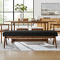 Lyra 63" Boucle Upholstered Bench by Modway FredCo