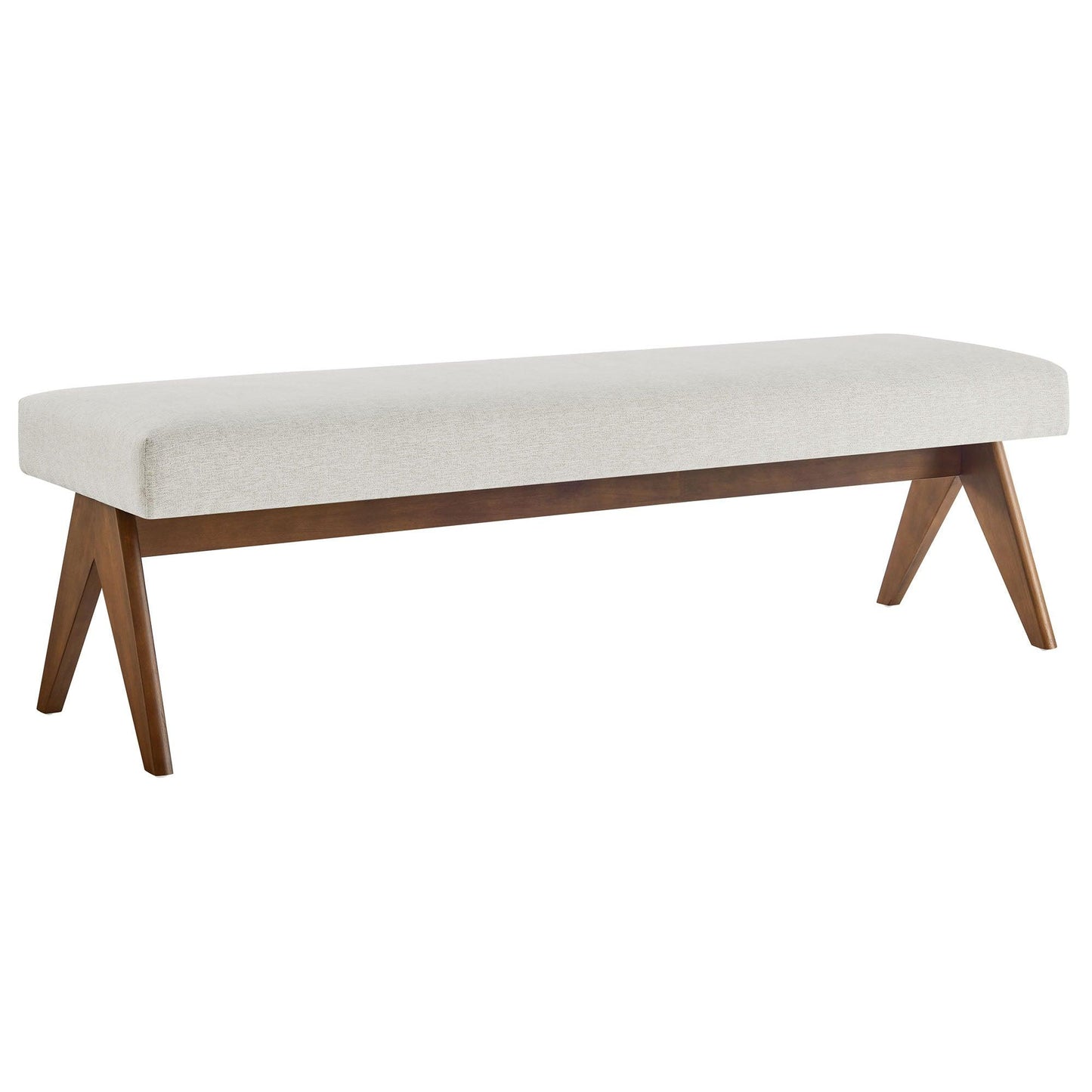 Lyra 63" Fabric Upholstered Bench by Modway FredCo