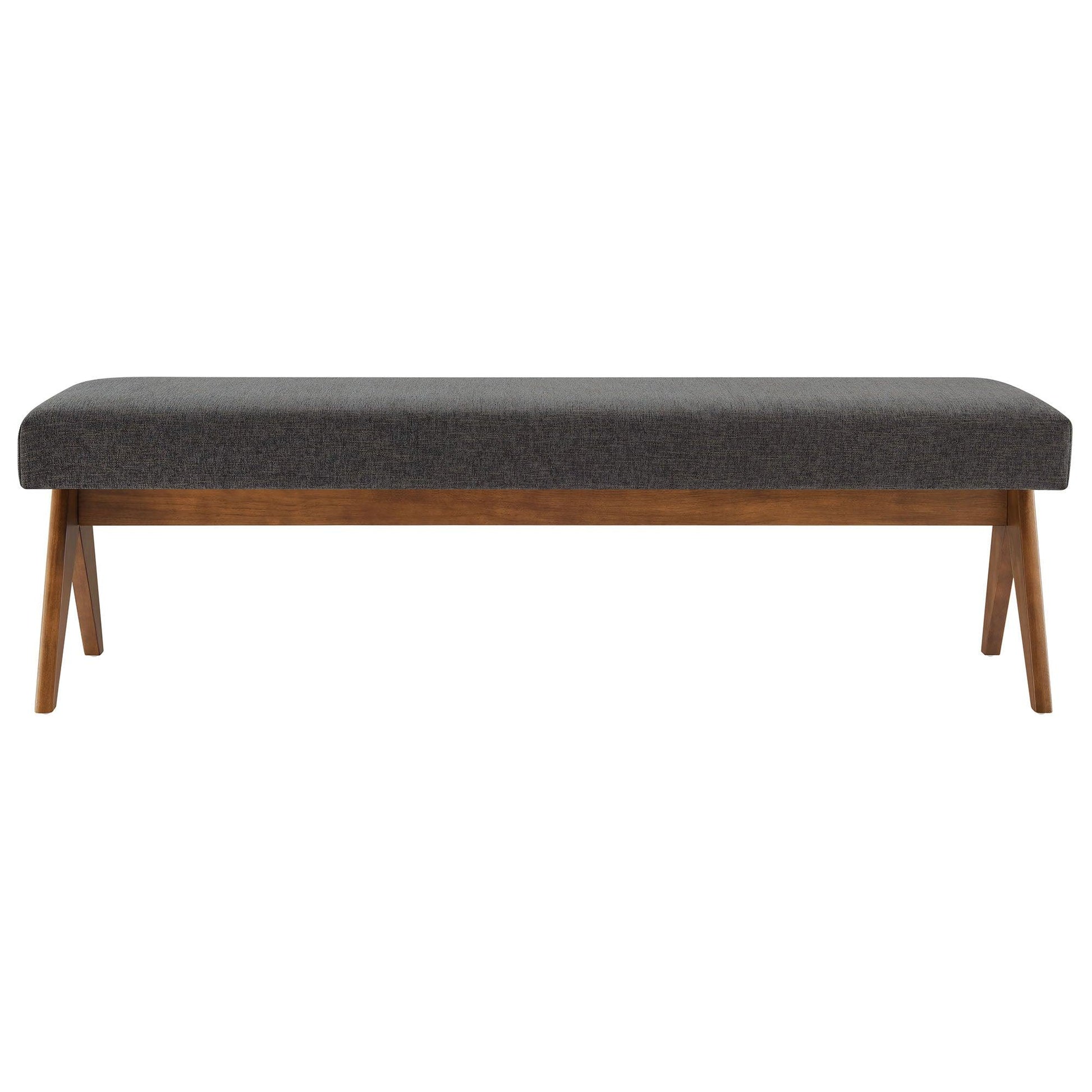 Lyra 63" Fabric Upholstered Bench by Modway FredCo