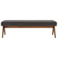 Lyra 63" Fabric Upholstered Bench by Modway FredCo