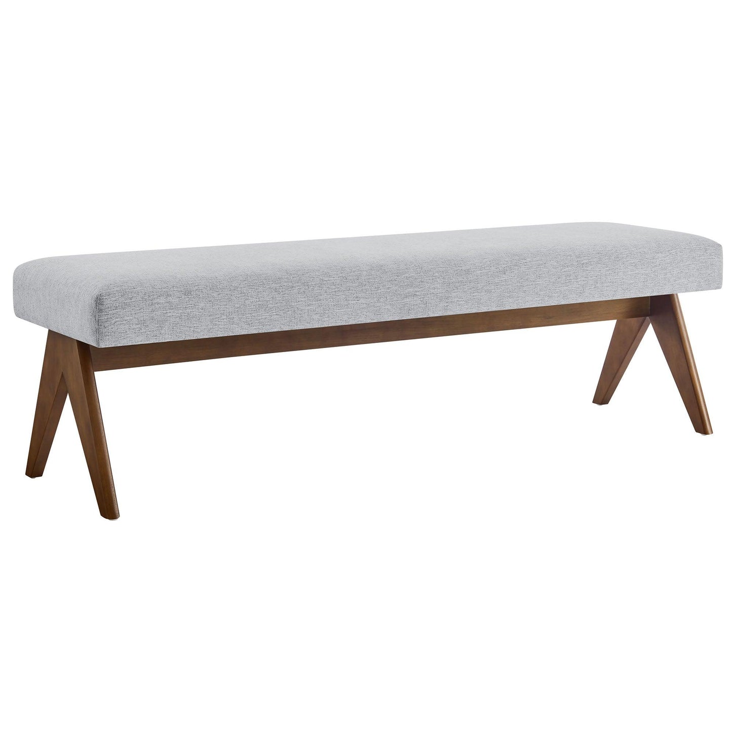 Lyra 63" Fabric Upholstered Bench by Modway FredCo