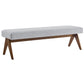 Lyra 63" Fabric Upholstered Bench by Modway FredCo