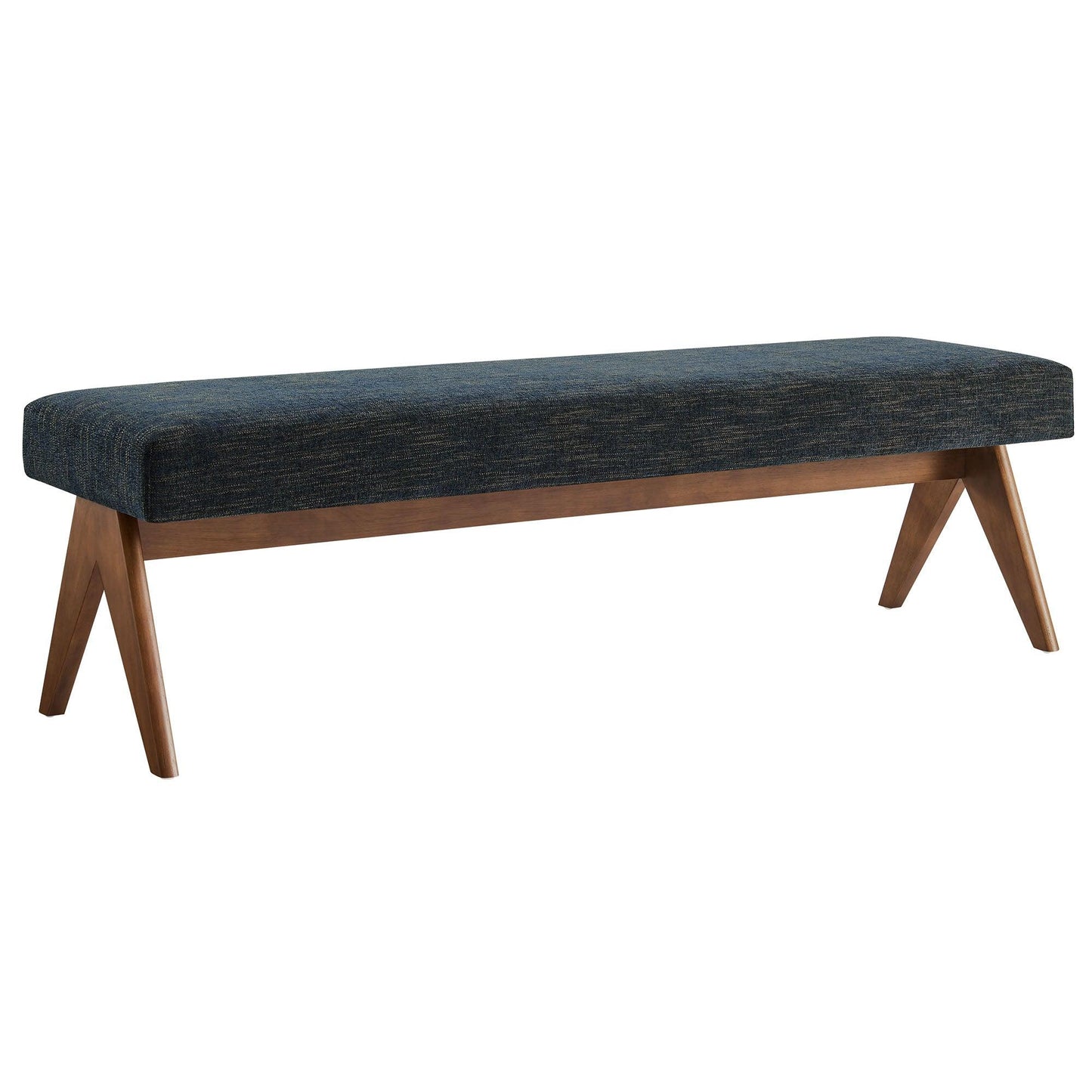 Lyra 63" Fabric Upholstered Bench by Modway FredCo
