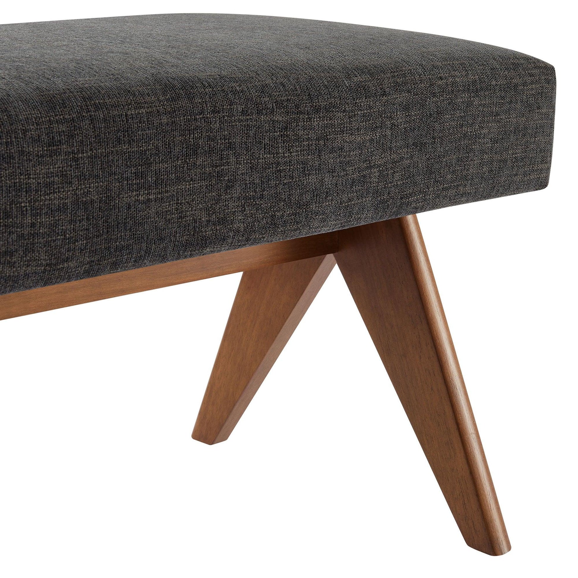 Lyra 63" Fabric Upholstered Bench by Modway FredCo