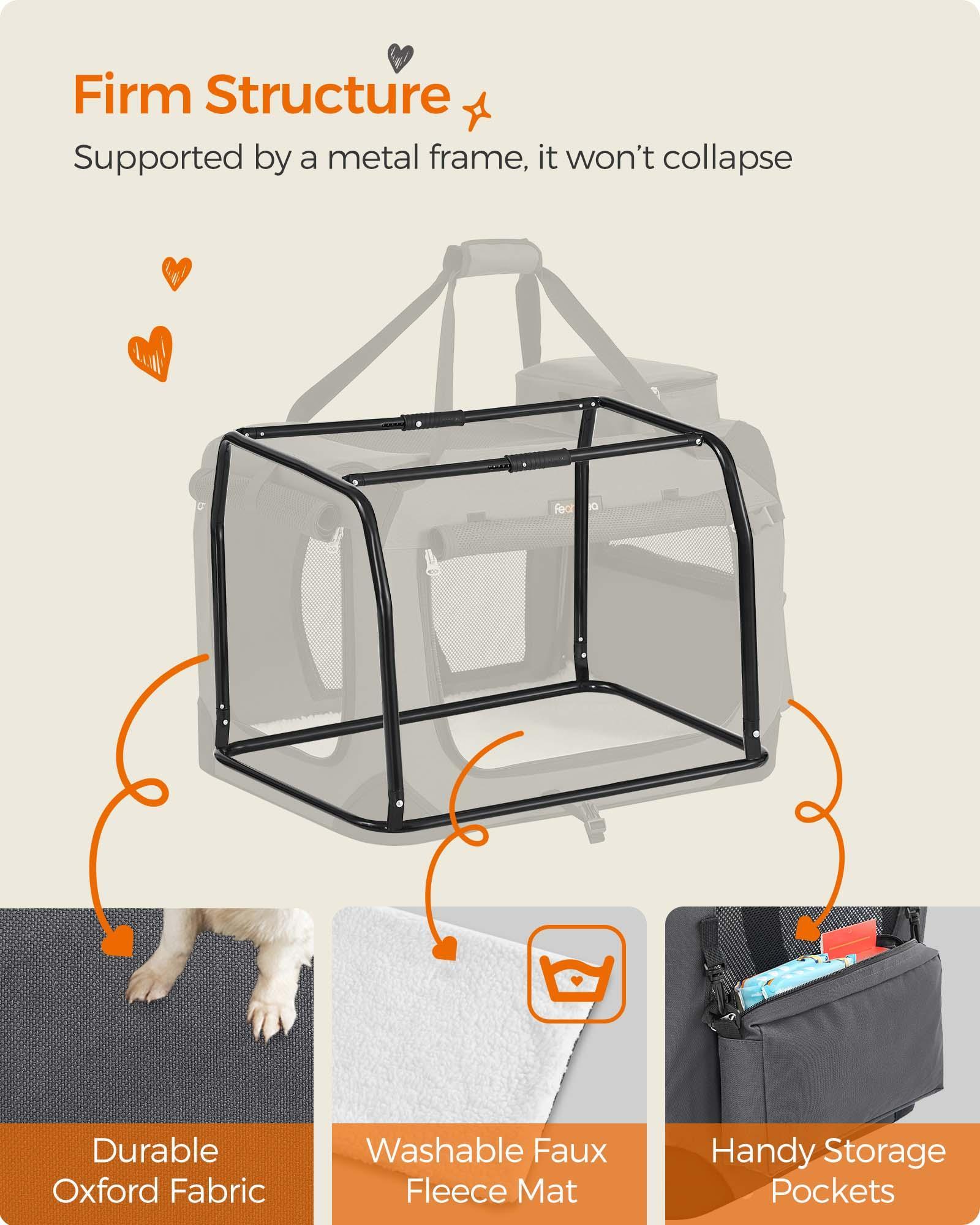 M Dog Crate Gray FredCo
