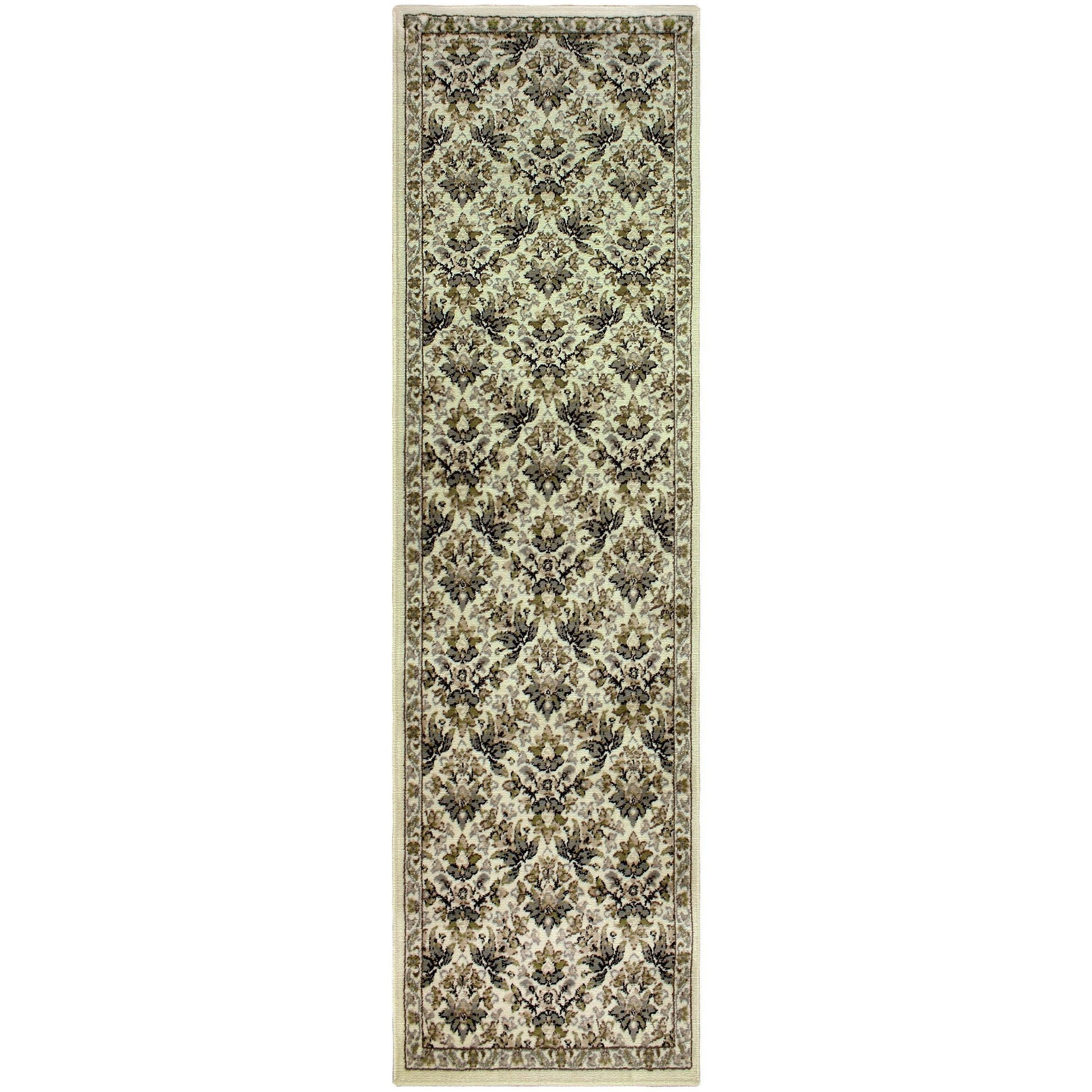 Madeleine Oriental Contemporary Floral Damask Rug FredCo