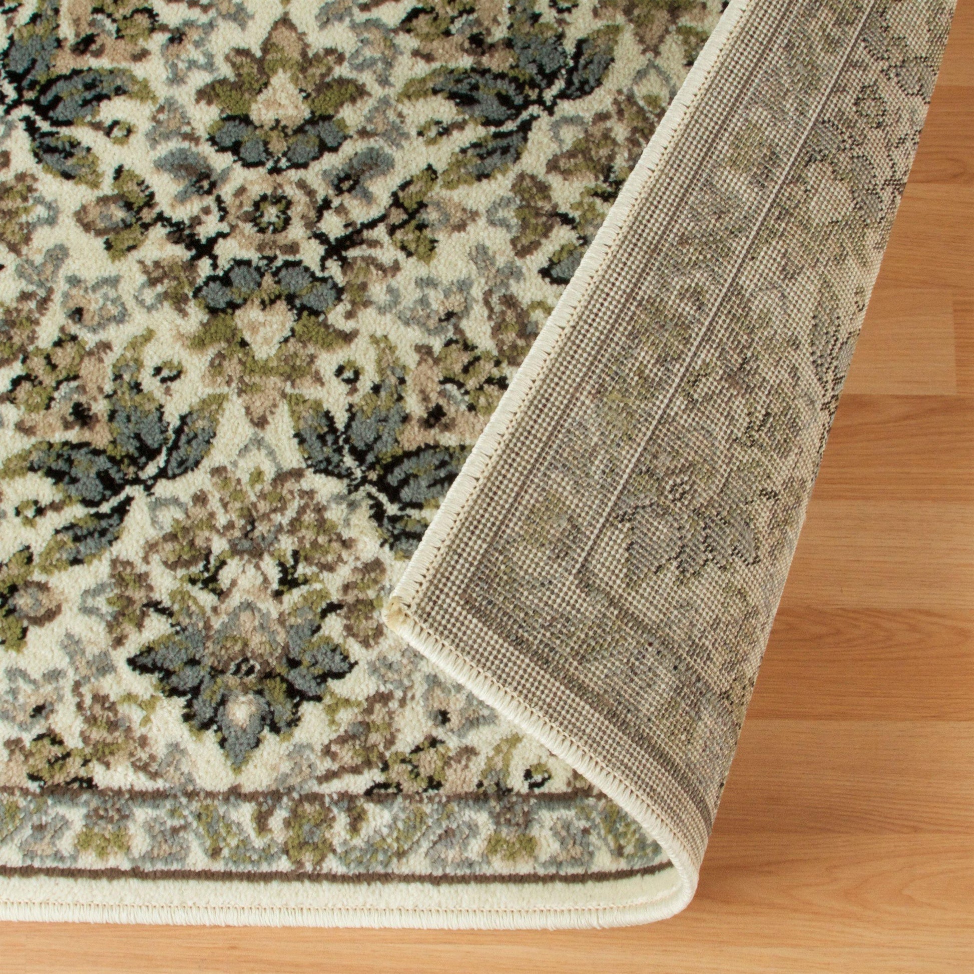 Madeleine Oriental Contemporary Floral Damask Rug FredCo