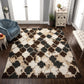 Makinley Modern Moroccan Distressed Trellis Rug FredCo